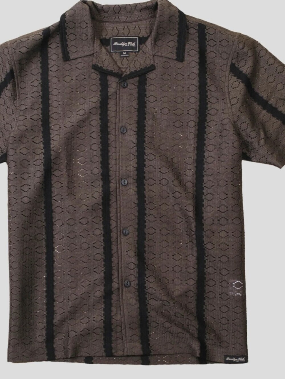 Haggar Men's Linen Blend Short Sleeve Shirt    Size XL